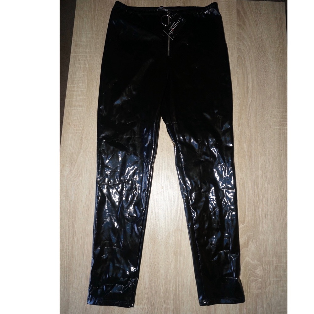 NWT ankle length vinyl pants